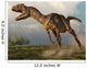 Allosaurus Running Open Field Wall Decal