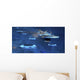 Flying Saucers Come Back Wall Decal