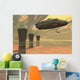 Two Spacecraft Takeoff from Wall Decal