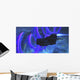 Spaceship Flies near Cosmic Wall Decal