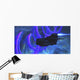 Spaceship Flies near Cosmic Wall Decal