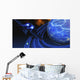 Spacecraft Flies near Ice Wall Decal
