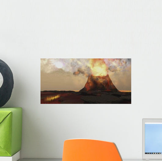 Red Hot Lava Rolls Wall Decal