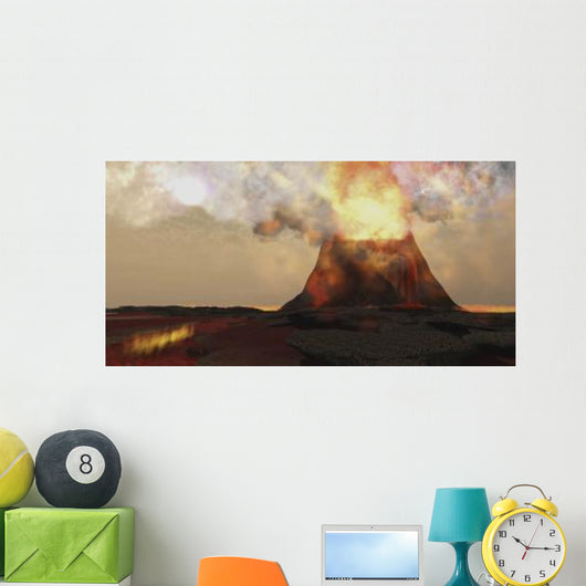 Red Hot Lava Rolls Wall Decal