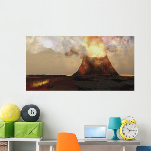 Red Hot Lava Rolls Wall Decal