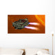 Ironstar Battleship Flies near Wall Decal