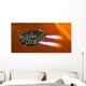 Ironstar Battleship Flies near Wall Decal