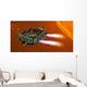 Ironstar Battleship Flies near Wall Decal