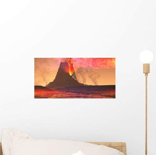 Rivers Lava Flow from Wall Decal