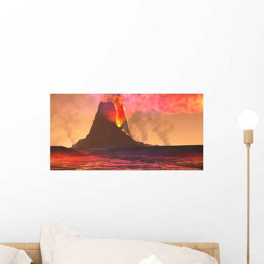 Rivers Lava Flow from Wall Decal