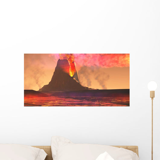 Rivers Lava Flow from Wall Decal