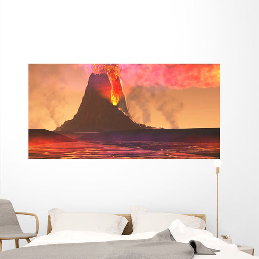 Rivers Lava Flow from Wall Decal