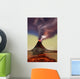 Newly Formed Volcano Smokes Wall Decal