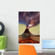Newly Formed Volcano Smokes Wall Decal