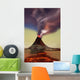 Newly Formed Volcano Smokes Wall Decal