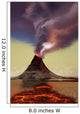 Newly Formed Volcano Smokes Wall Decal
