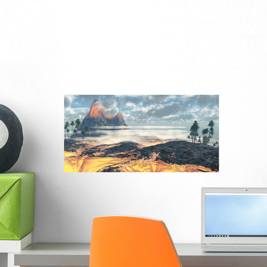 Island Hawaii Is Engulfed Wall Decal