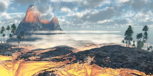 Island Hawaii Is Engulfed Wall Decal