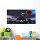 Spacecraft Passes Asteroid Field Wall Decal