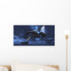 Spaceship Blasts Laser Beam Wall Decal