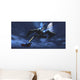 Spaceship Blasts Laser Beam Wall Decal