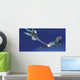 Fighter Spacecraft Blasts Large Wall Decal