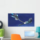 Fighter Spacecraft Blasts Large Wall Decal