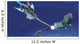 Fighter Spacecraft Blasts Large Wall Decal