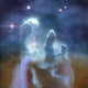 Pillars Creation Eagle Nebula Wall Decal