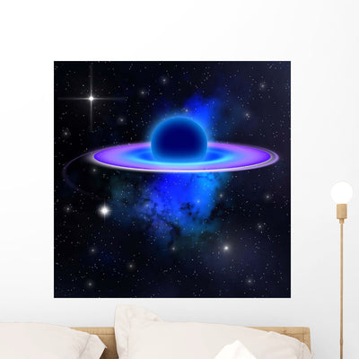 Light and Matter Being Wall Decal shown on a wall