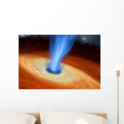 Powerful Streams Energy Spew Wall Decal shown on a wall