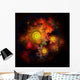 Collection Colorful Nebulae Gases Wall Decal Design 1