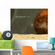 Starship Visits Asteroid near Wall Decal