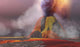 Molten Magma Flows from Wall Decal