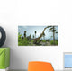 Herd Diplodocus Dinosaurs Graze Wall Decal