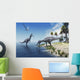 Suchomimus Dinosaurs Feed Fish Wall Decal