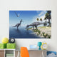 Suchomimus Dinosaurs Feed Fish Wall Decal