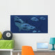 School Fish Encounter Monstrous Wall Decal