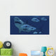 School Fish Encounter Monstrous Wall Decal