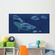 School Fish Encounter Monstrous Wall Decal