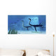 Plesiosaurus Dinosaurs Swimming Jurassic Wall Decal