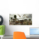 Two Utahraptors Hunt for Wall Decal