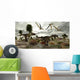 Two Utahraptors Hunt for Wall Decal