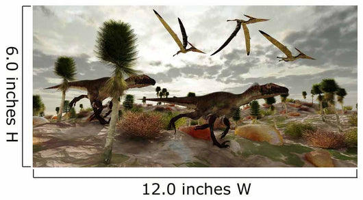 Two Utahraptors Hunt for Wall Decal