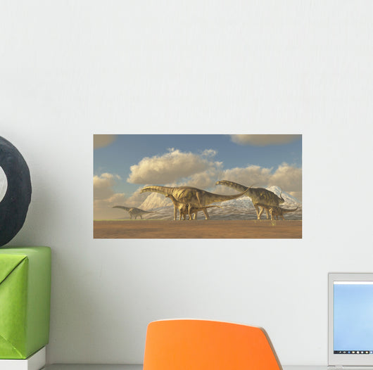 Herd Argentinosaurus Dinosaurs Wall Decal