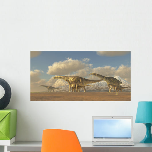 Herd Argentinosaurus Dinosaurs Wall Decal