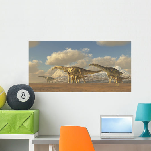 Herd Argentinosaurus Dinosaurs Wall Decal