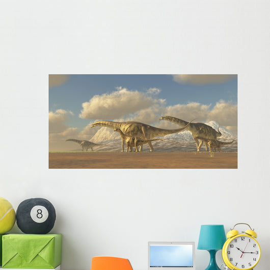 Herd Argentinosaurus Dinosaurs Wall Decal
