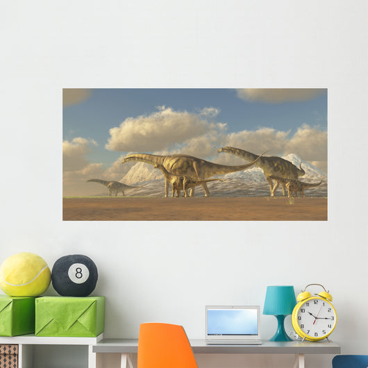 Herd Argentinosaurus Dinosaurs Wall Decal
