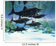 Group Ichthyosaurs Swimming Prehistoric Wall Decal